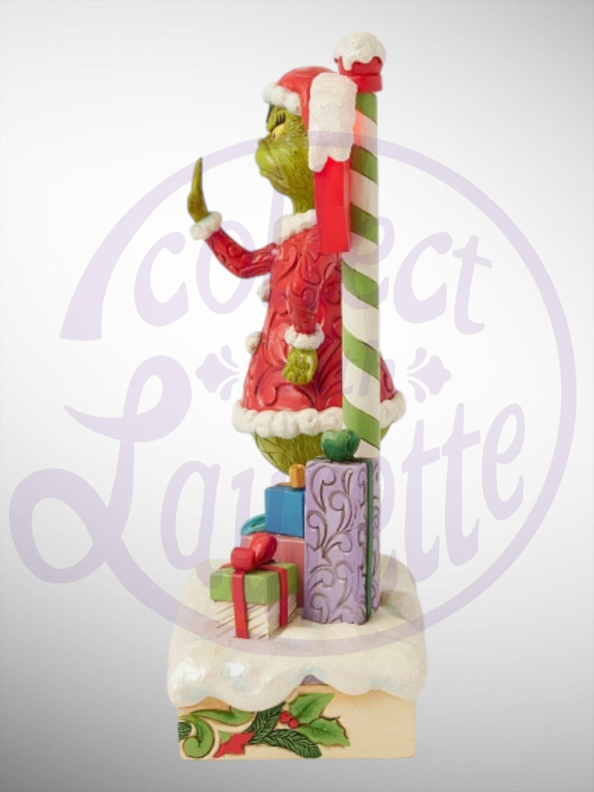 Jim Shore Dr. Seuss The Grinch - Grinch by Stop Sign LED Figurine